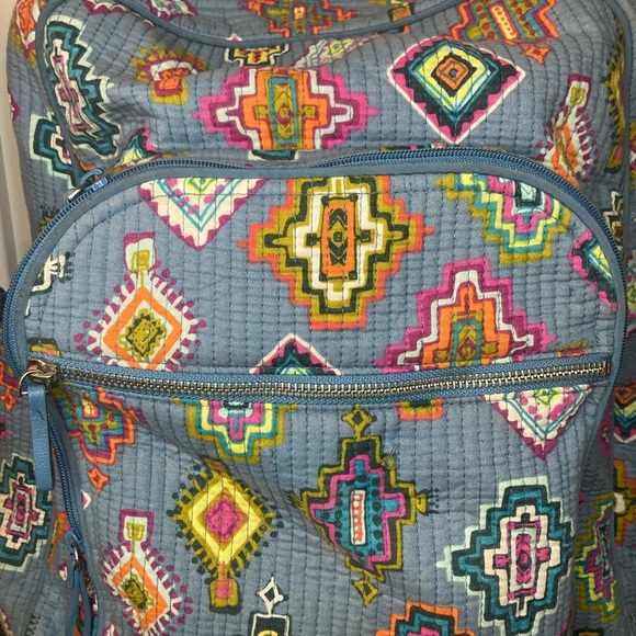 Vera Bradley Gray Laptop Backpack - Picture 13 of 13